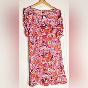 MSK Multicolor Paisley Dress